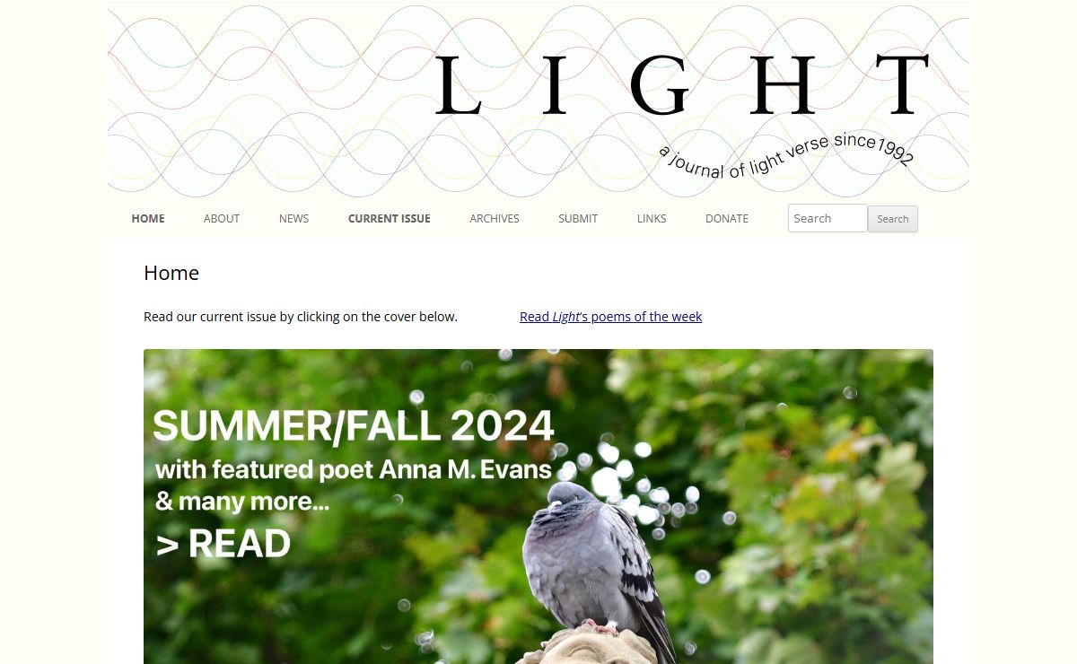 Light | a journal of light verse since 1992