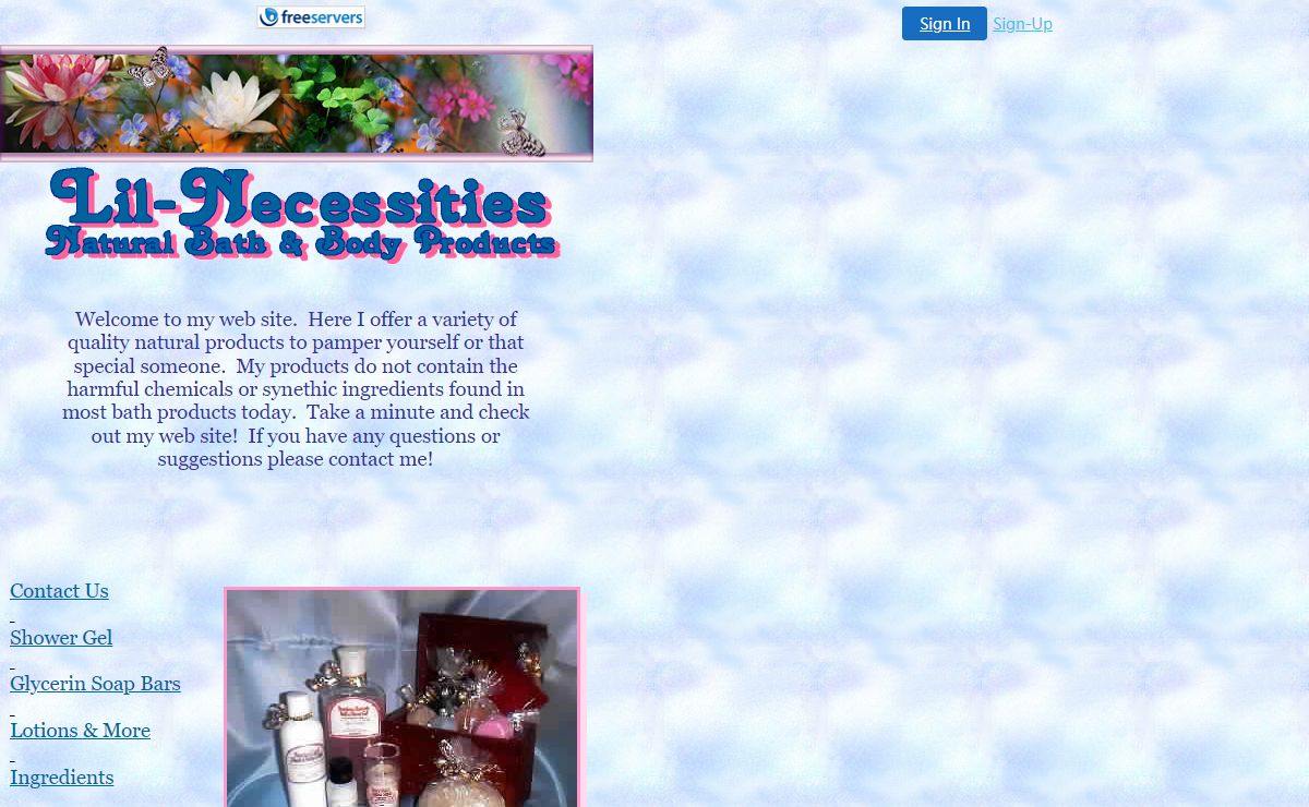 Lil Necessities, Natural Bath and Body Products