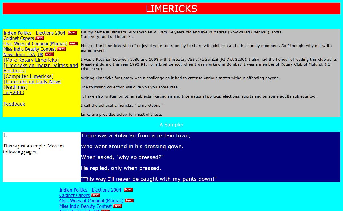 Rotary Limericks,Humour,Humor,rotary clubs
