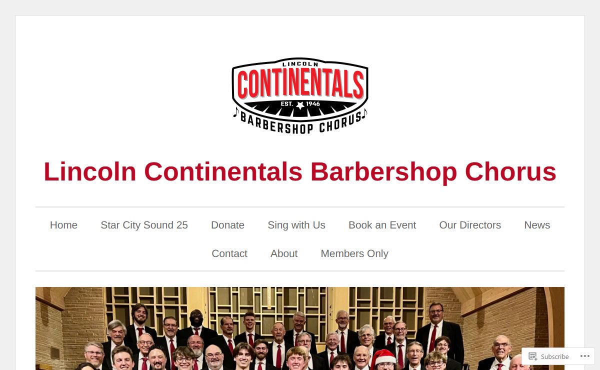 Lincoln Continentals Barbershop Chorus – Enriching Lives through Harmony