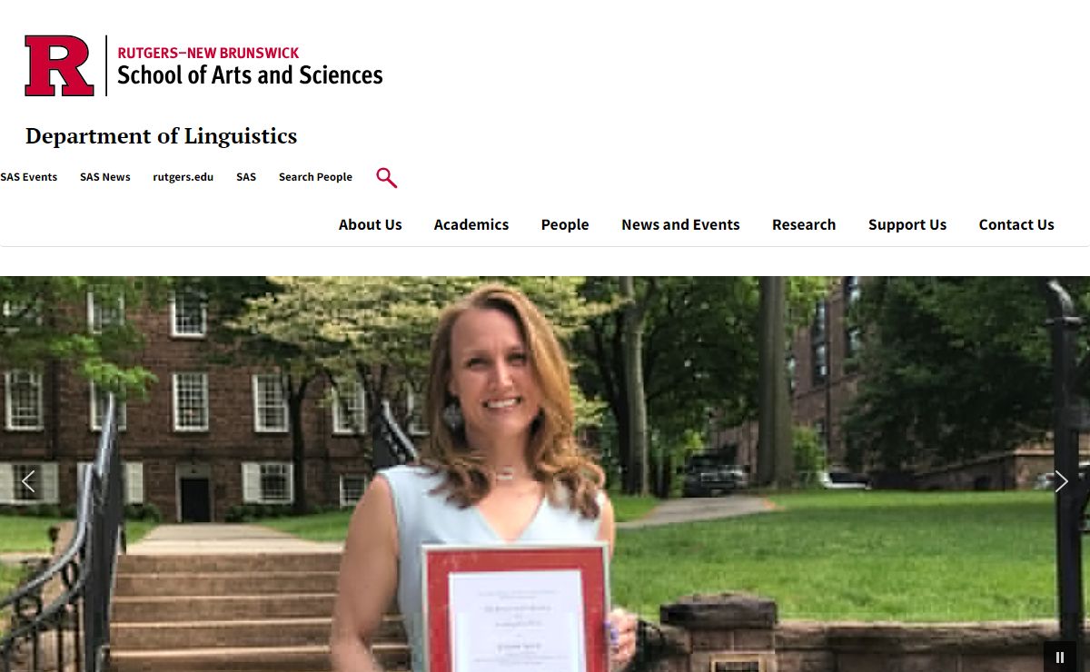 Rutgers University :: Linguistics Department