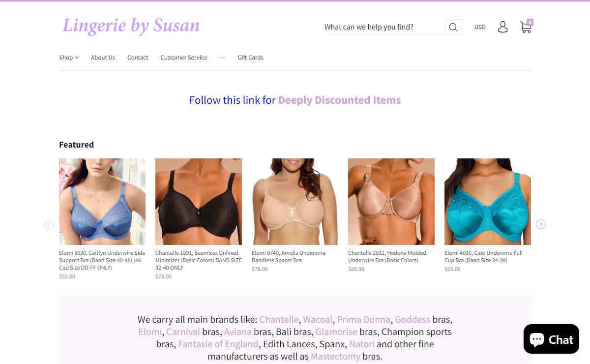 Lingerie by Susan – Lingerie By Susan