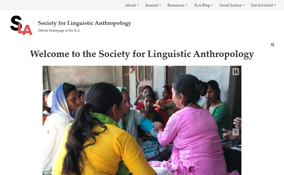 SLA Homepage - Society for Linguistic Anthropology