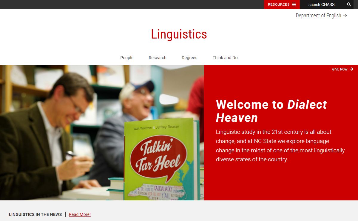 Linguistics - Linguistics - NC State