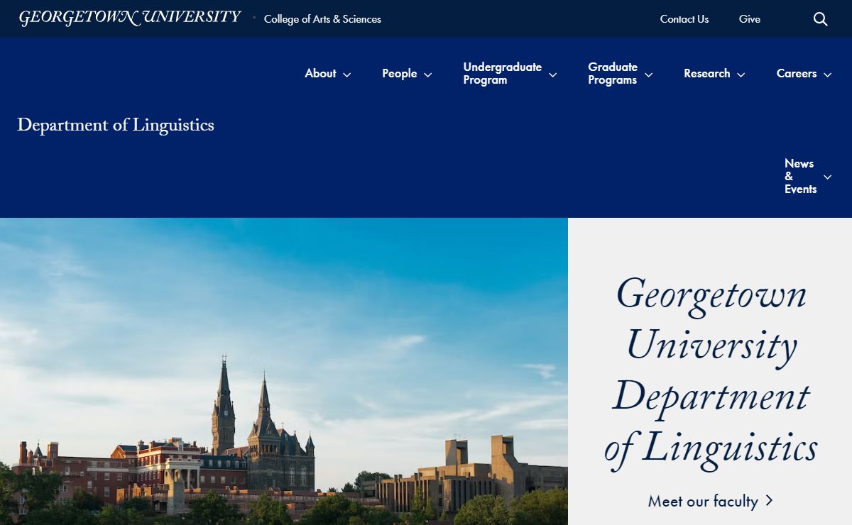 Department of Linguistics | Georgetown University
