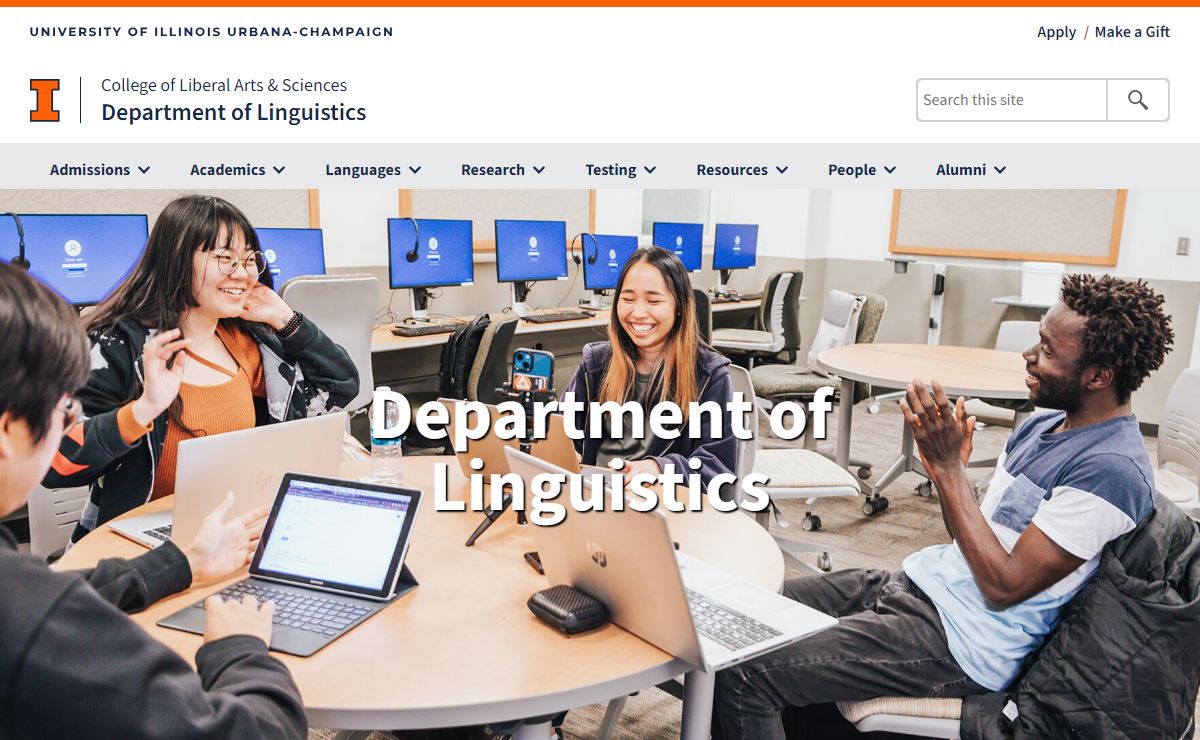 Home | Department of Linguistics | Illinois