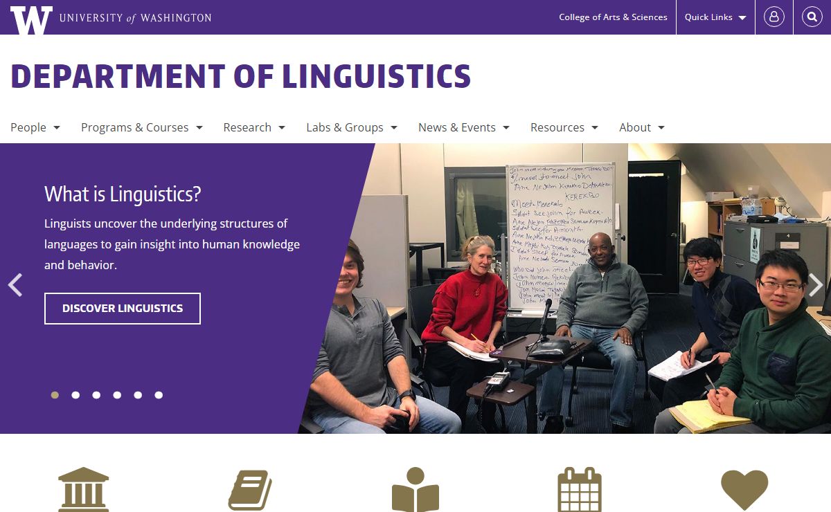 Home | Department of Linguistics | University of Washington