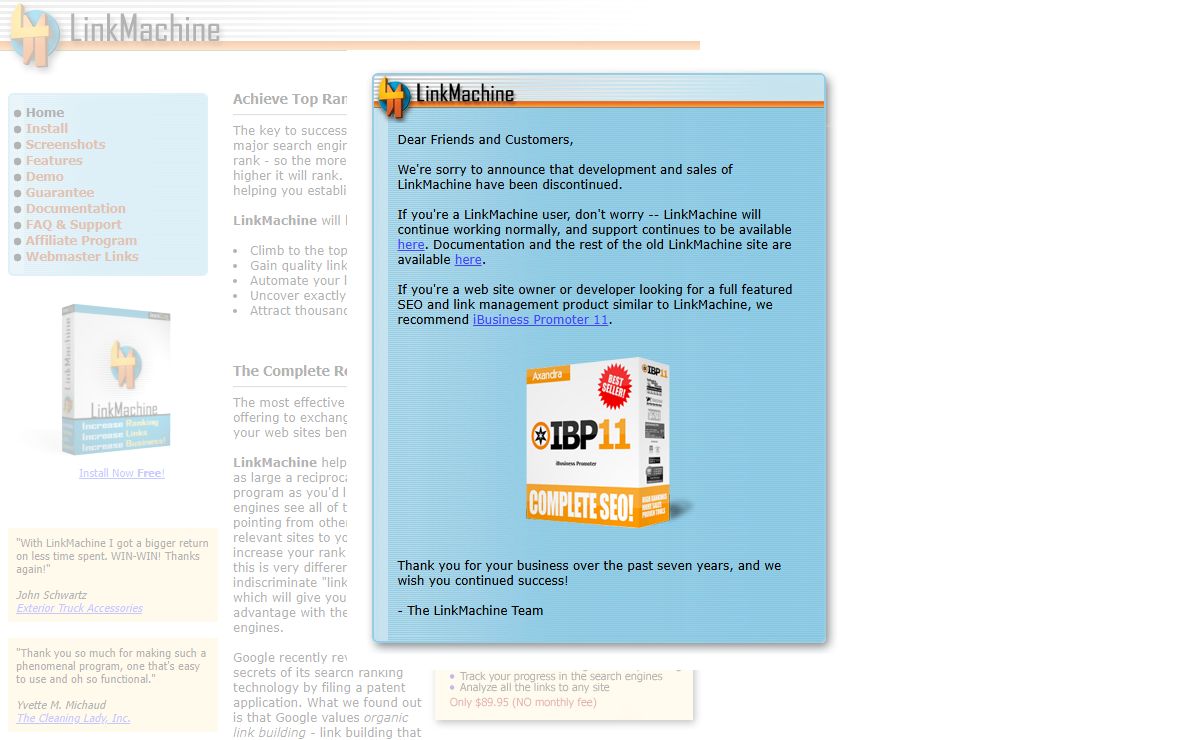 LinkMachine - Complete SEO Reciprocal Link Exchange Software, Search Engine Optimization Tool