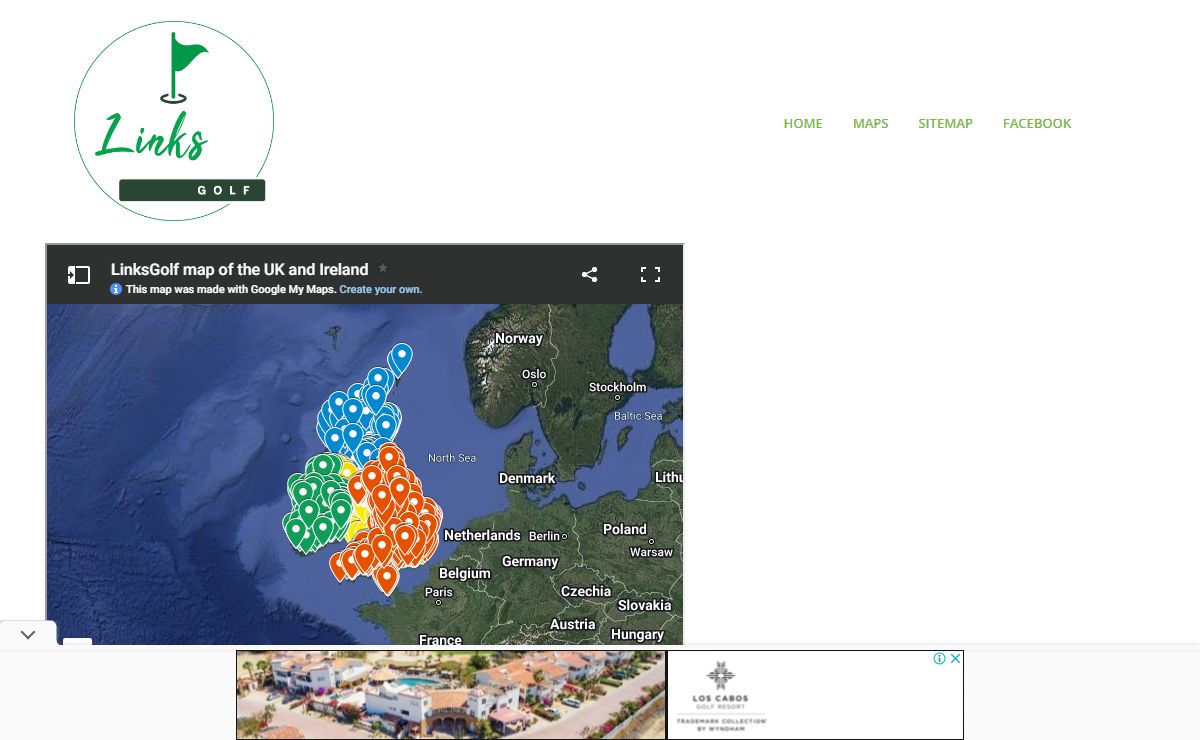 Links golf courses in UK and Ireland