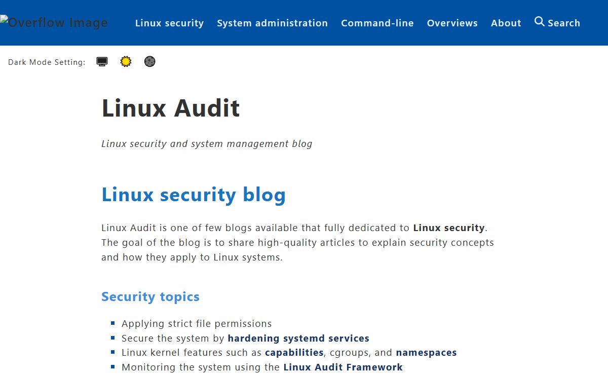 Linux Audit: The dedicated blog about Linux security