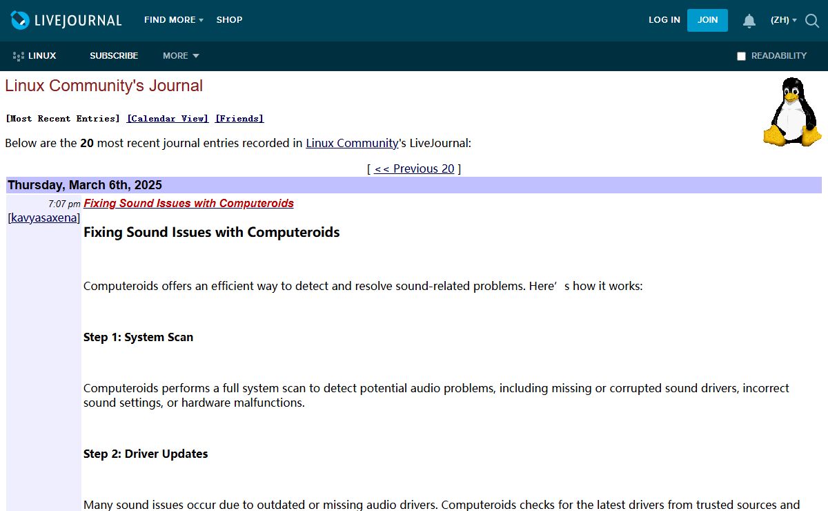 Linux Community's Journal