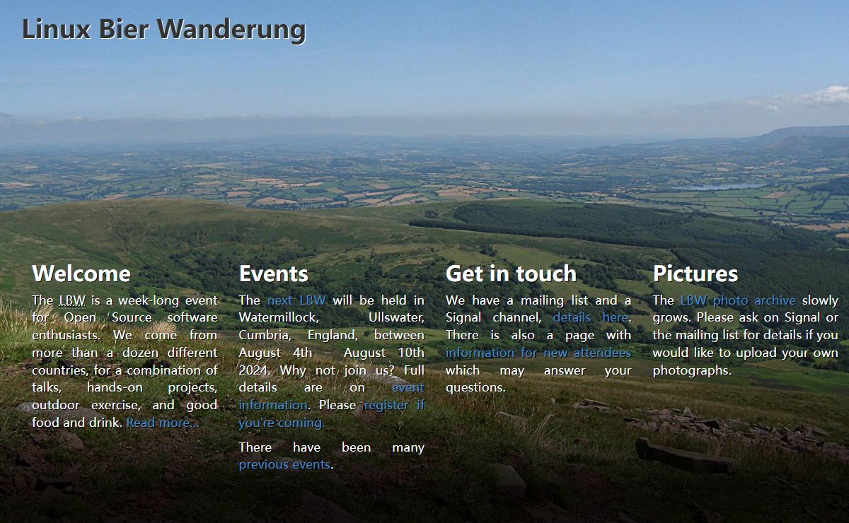 Linux Bier Wanderung