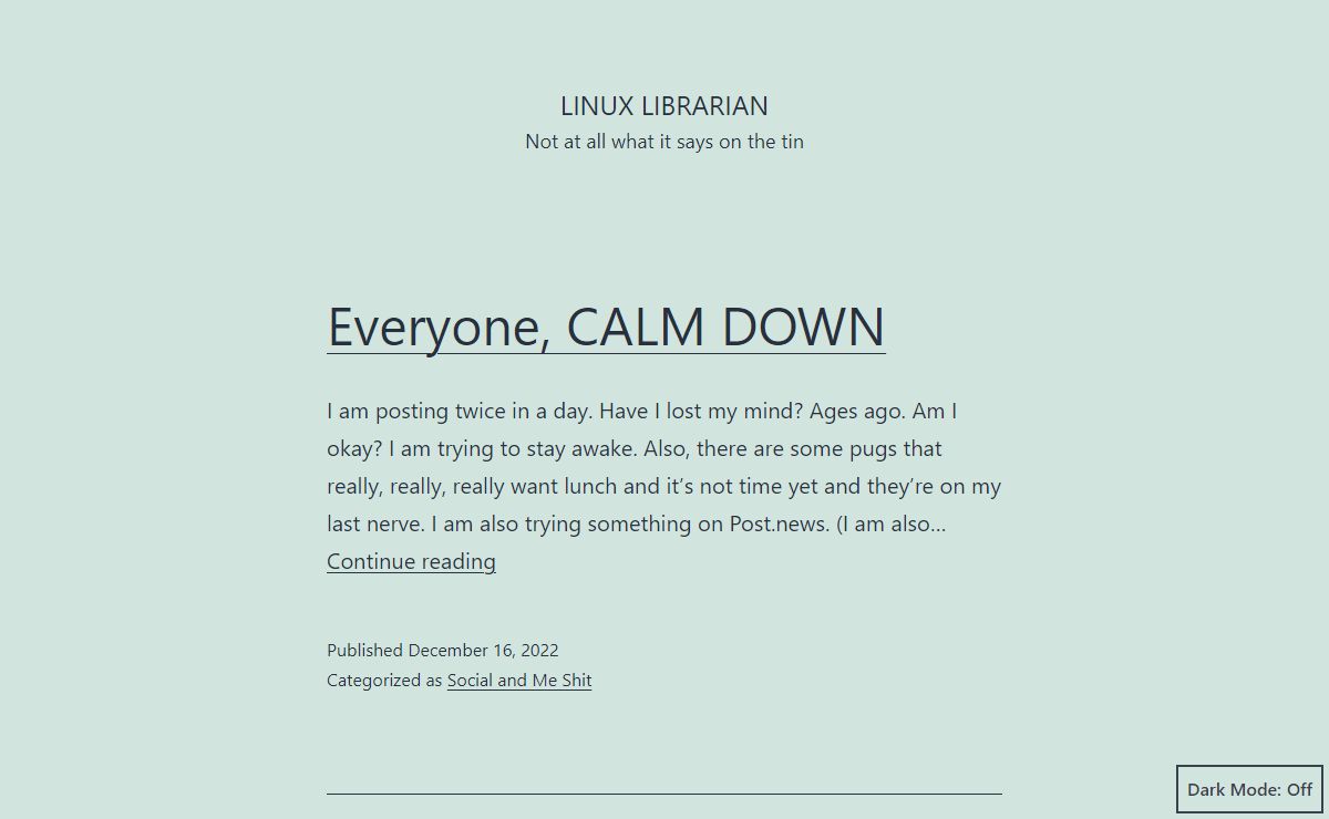 Linux Librarian – Not at all what it says on the tin