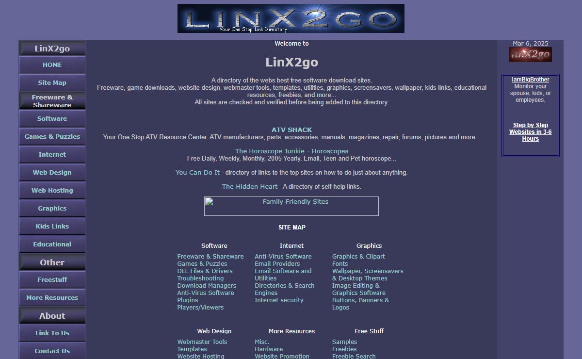 Free Graphics, Games, Puzzles, Kids Downloads, Web Design, Free software...