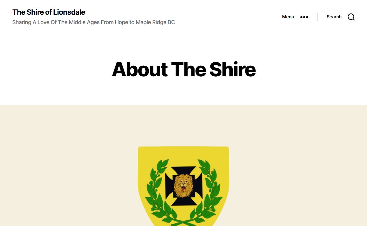 The Shire of Lionsdale – Sharing A Love Of The Middle Ages From Hope to Maple Ridge BC