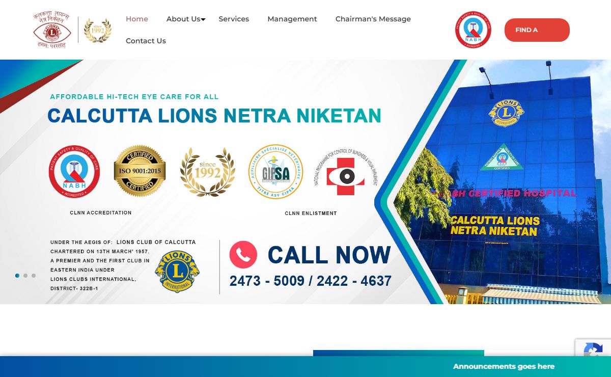 CALCUTTA LIONS NETRA NIKETAN