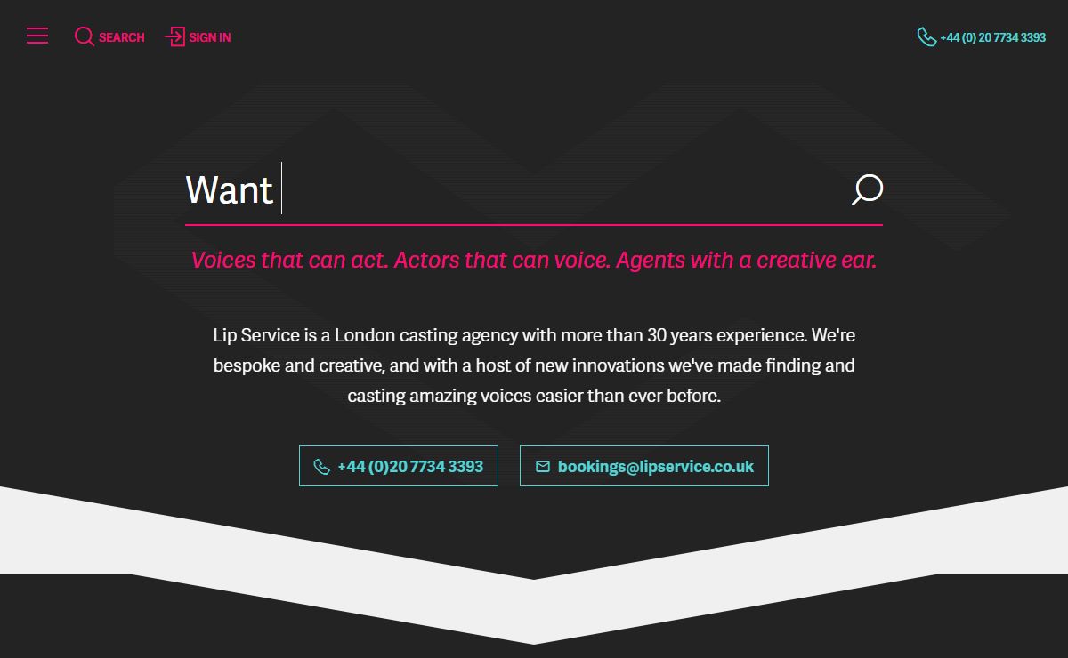 Lip Service | A London Voice Casting Agency with more than 30 years experience.