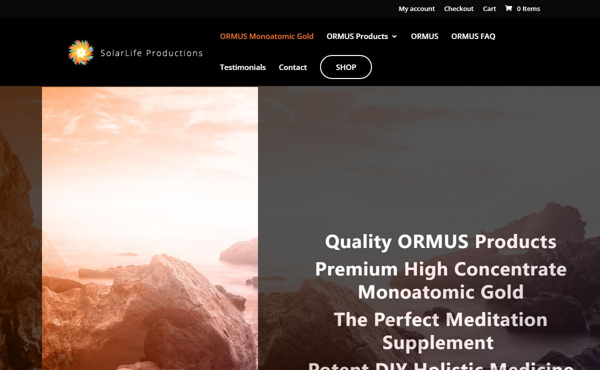 ORMUS Monoatomic Gold - Liquid Chi ORMUS