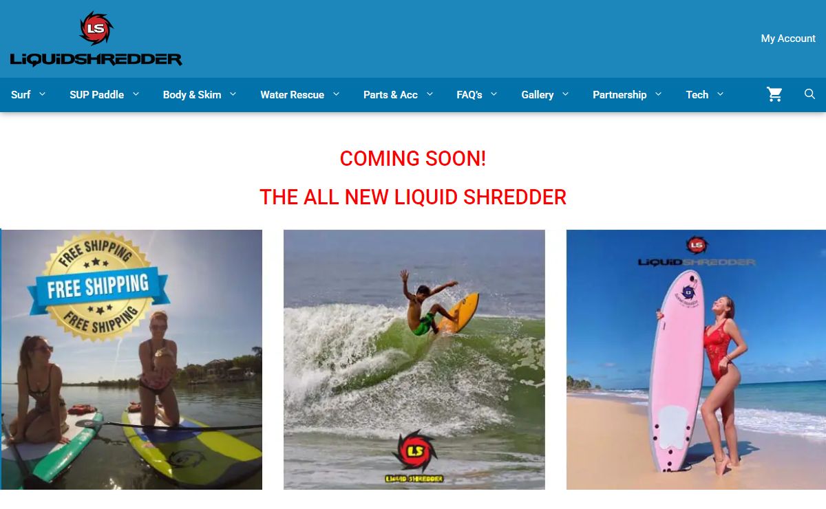 Online Surfboard Shop | Buy Surf Gear | Liquid Shredder