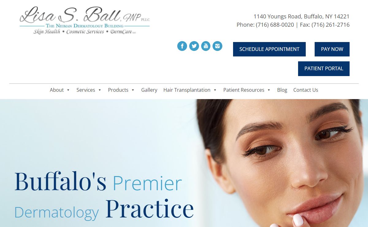 Dermatology Buffalo, NY | Lisa S. Ball, NP at the Neiman Dermatology Building