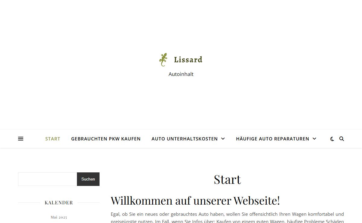 Lissard – Autoinhalt