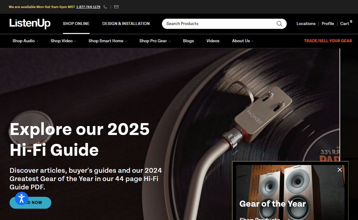 ListenUp: Audio, Video, Smart Home and Business Technology