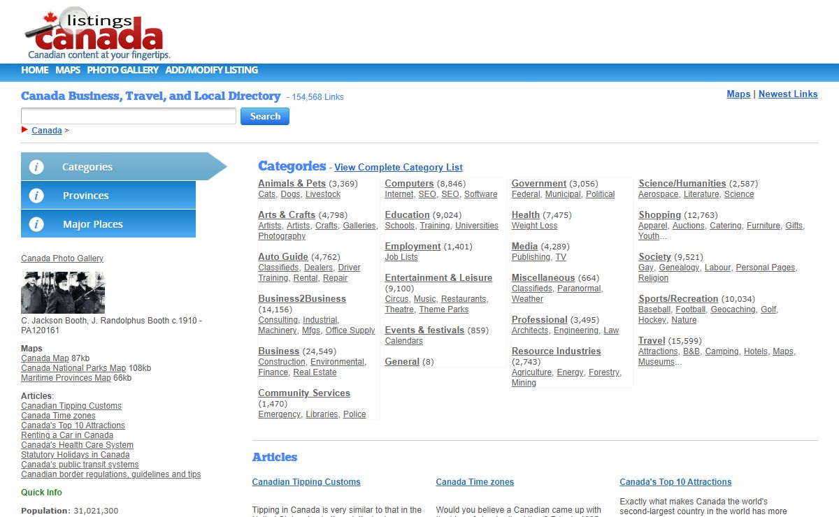 Canada Business, Travel, and Local Directory