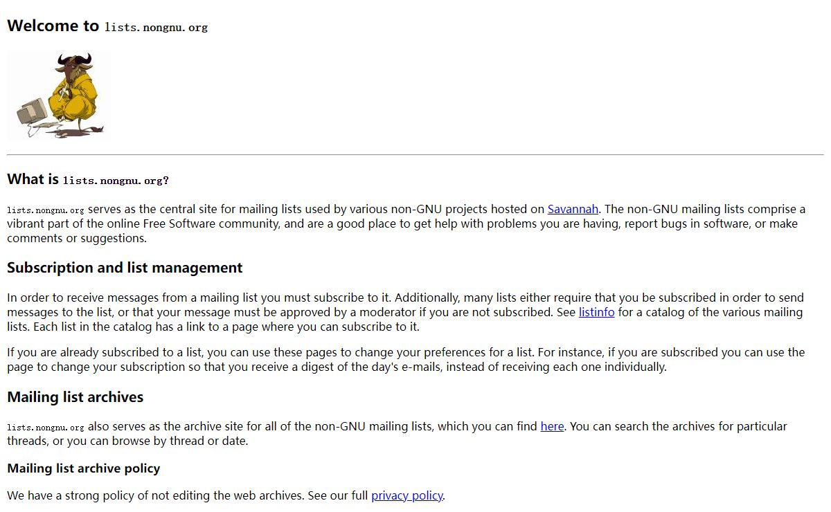 lists.nongnu.org