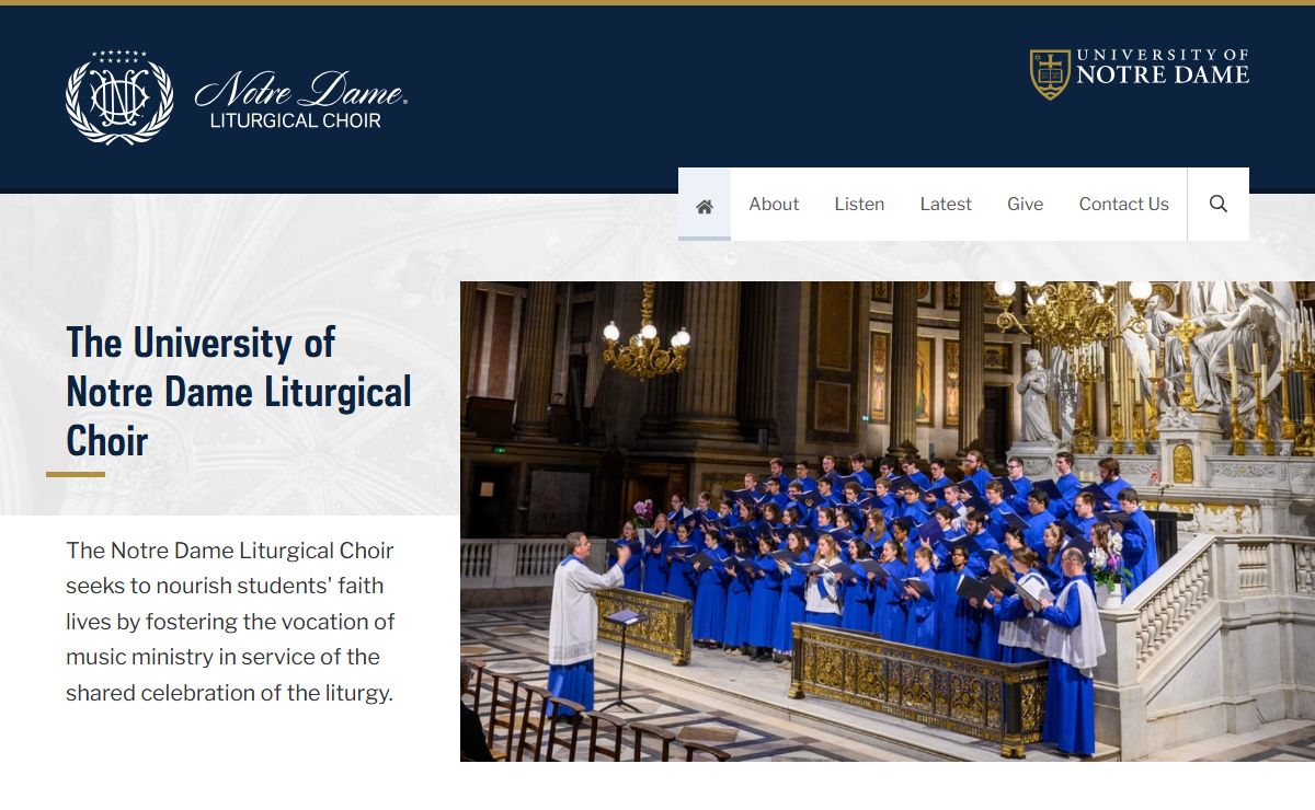 Liturgical Choir | University of Notre Dame