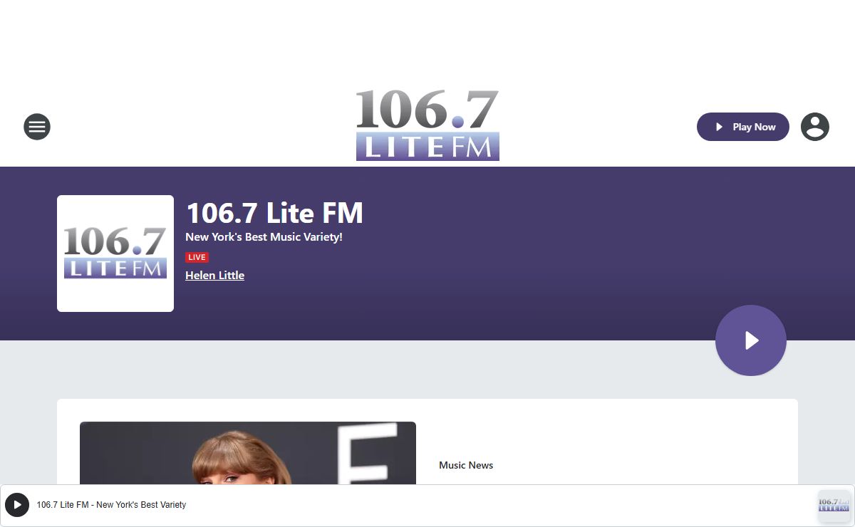 106.7 Lite FM - New York's Best Music Variety!