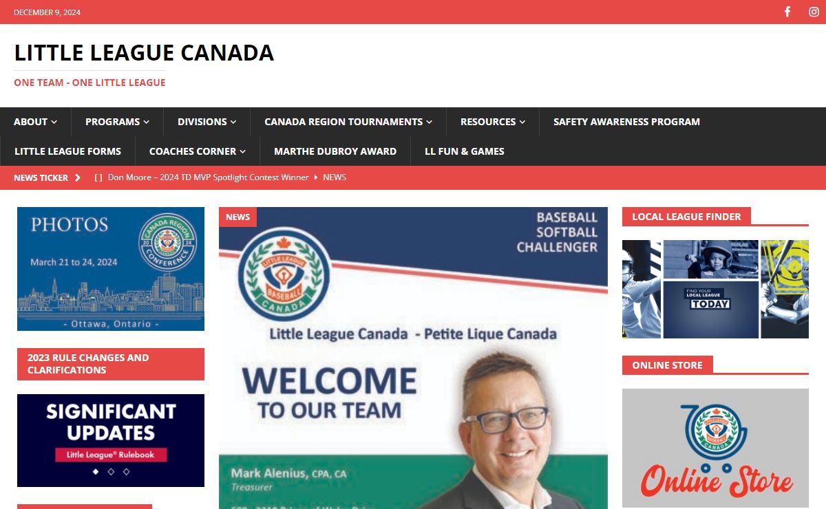 Little League Canada - ONE TEAM - ONE LITTLE LEAGUE