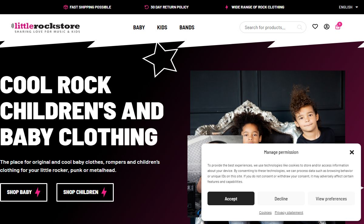 The Best Rock & Metal Clothing for Kids | Littlerockstore