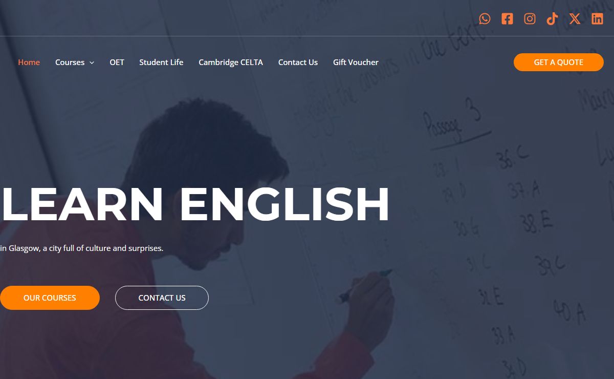 Live Language School Glasgow | English Classes Available