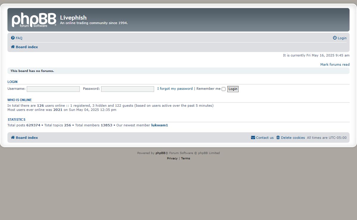 Livephish - Index page