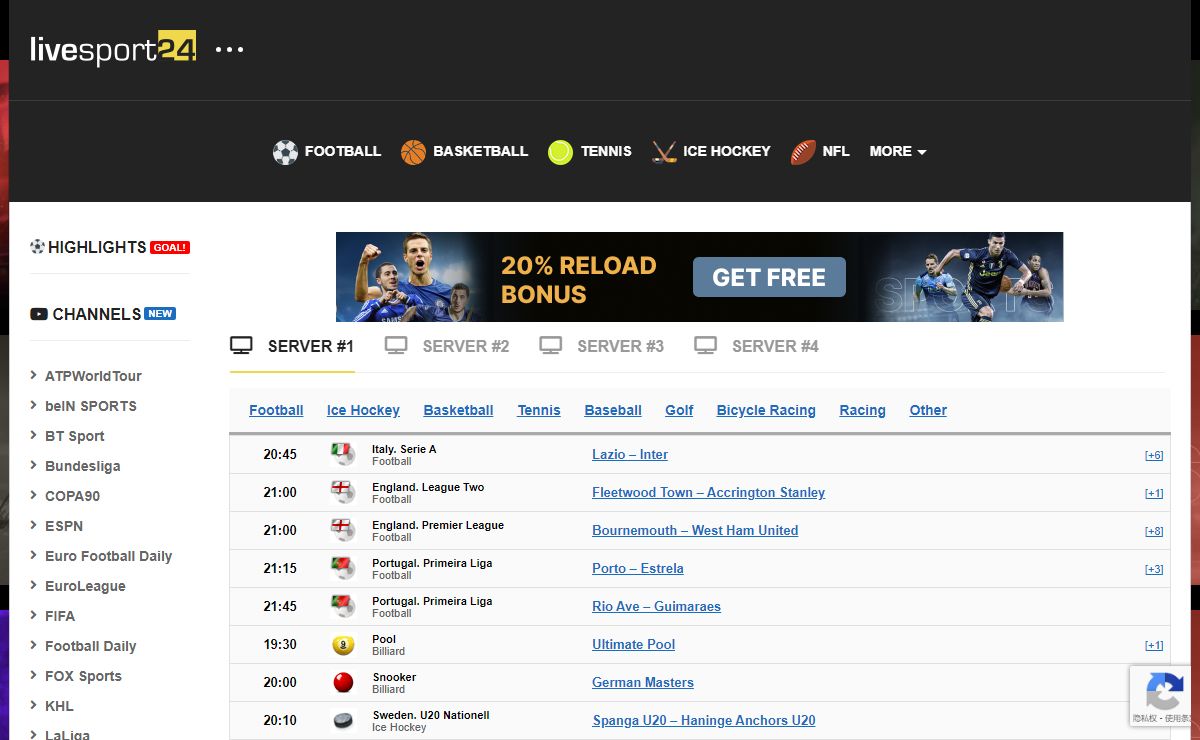 LIVESPORT24 - Watch Live Sports Streams for FREE - NBA Streams - Live Football on TV