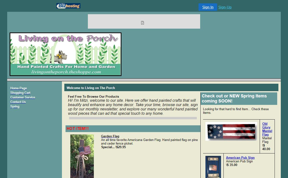 Living on The Porch - Home Page