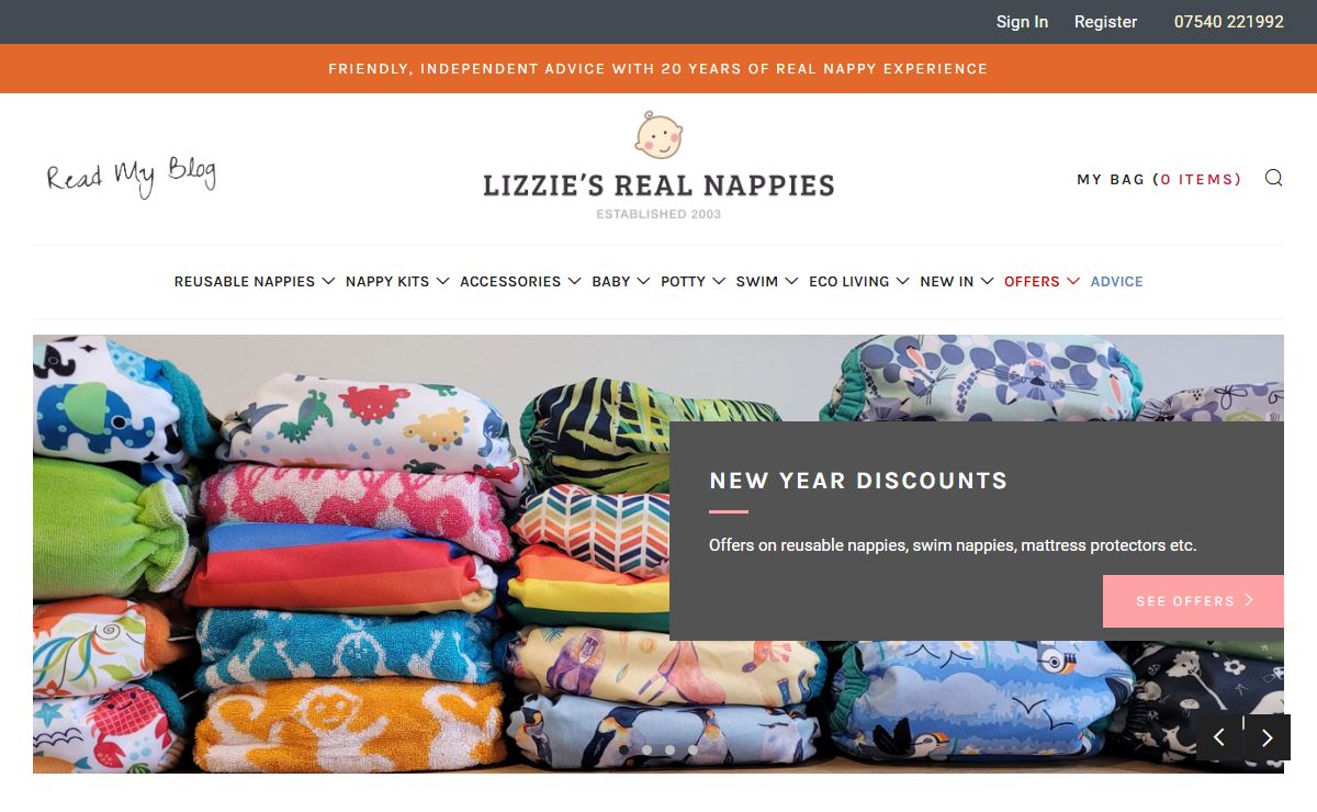 Lizzie's Real Nappies: independent advice on reusable, cloth nappies