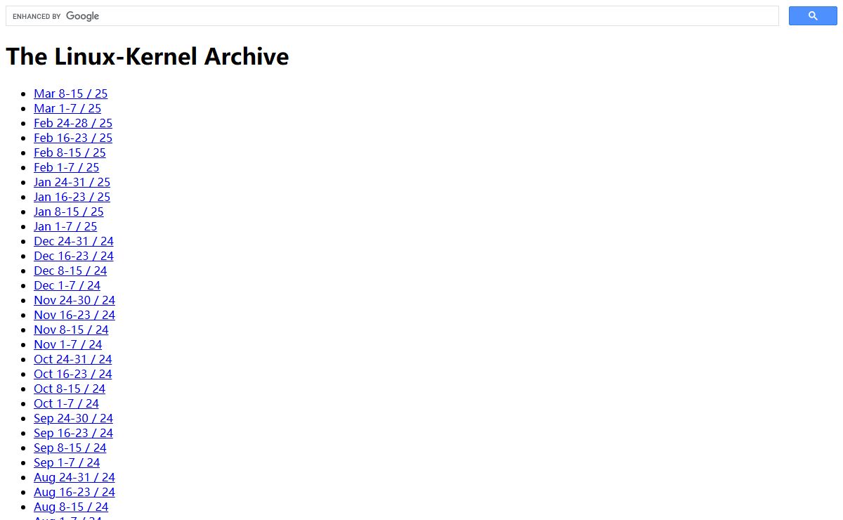 The Linux-Kernel Archive