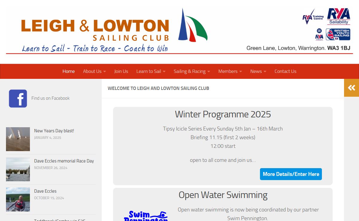 LLSC - Leigh & Lowton Sailing Club - Learn to Sail & Race