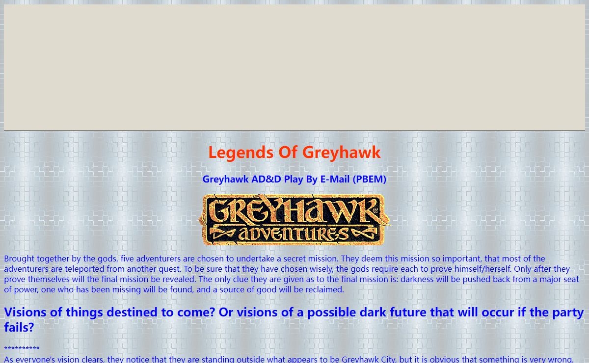 Legends Of Greyhawk