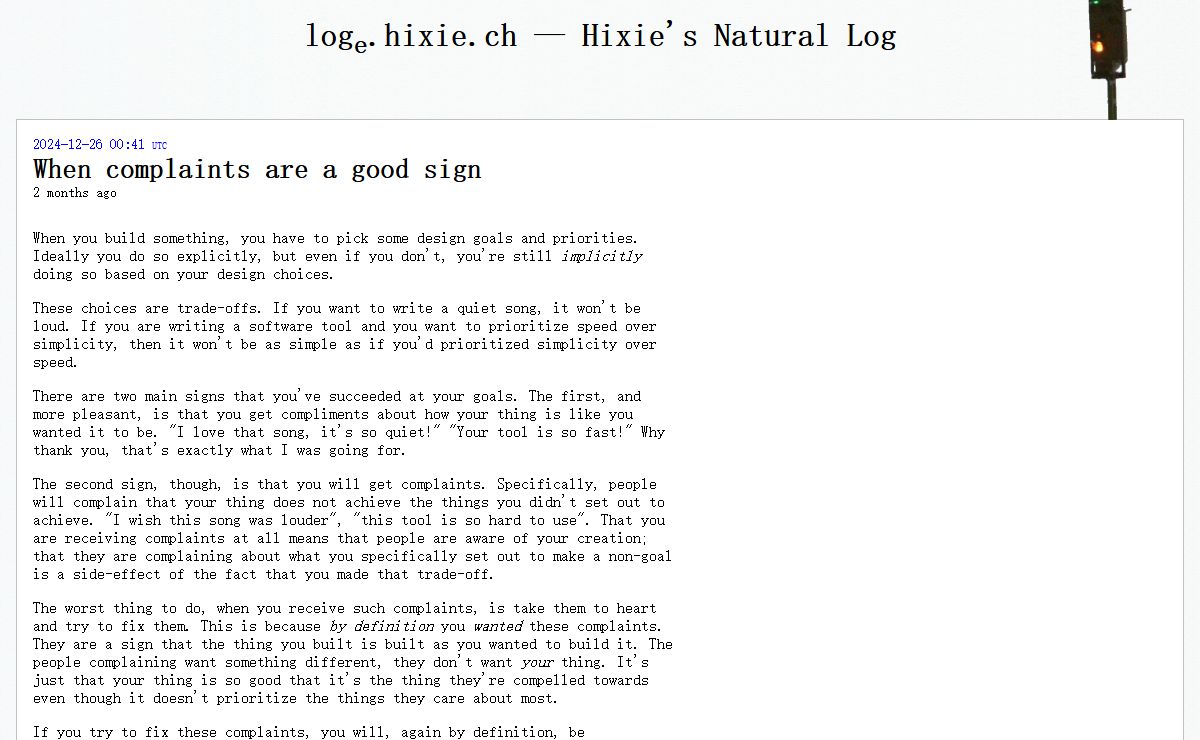 Hixie's Natural Log