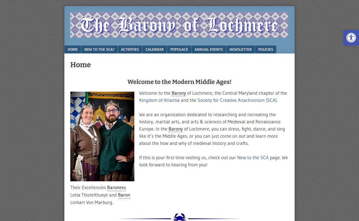 The Barony of Lochmere – Central Maryland's Modern Middle Ages