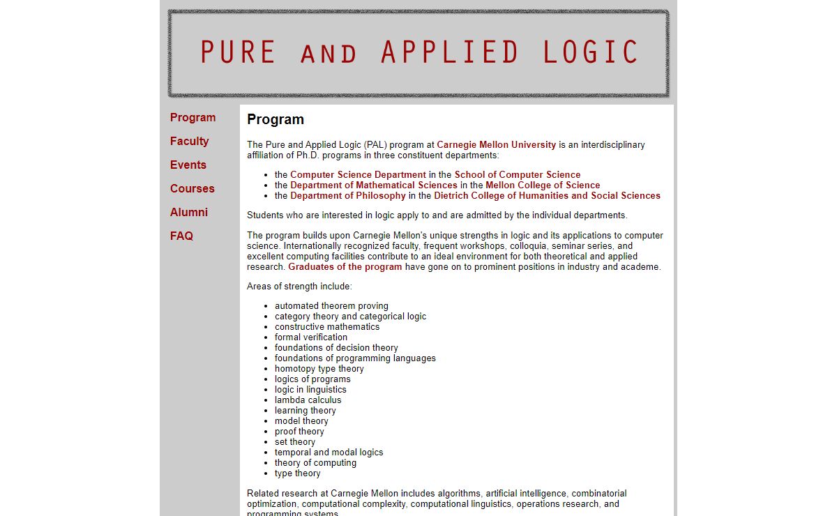 Pure and Applied Logic