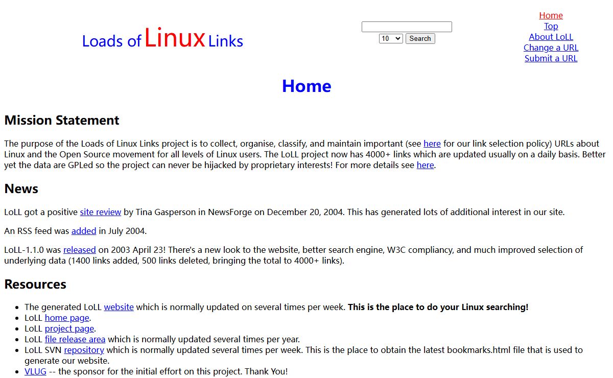 Loads of Linux Links: Home