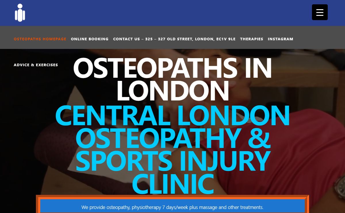 Best osteopaths in London - Back pain clinics in London