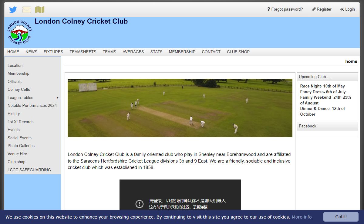 London Colney Cricket Club : home