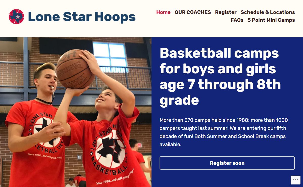 Lone Star Hoops – Austin Basketball Camp for age 7 through 8th grade