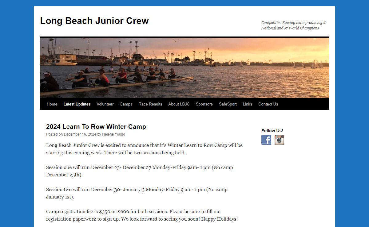 Long Beach Junior Crew | Competitive Rowing team producing Jr National and Jr World Champions