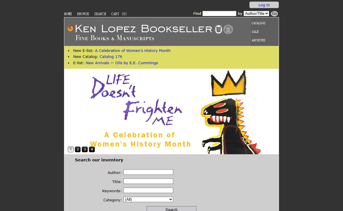 Home | Ken Lopez Bookseller