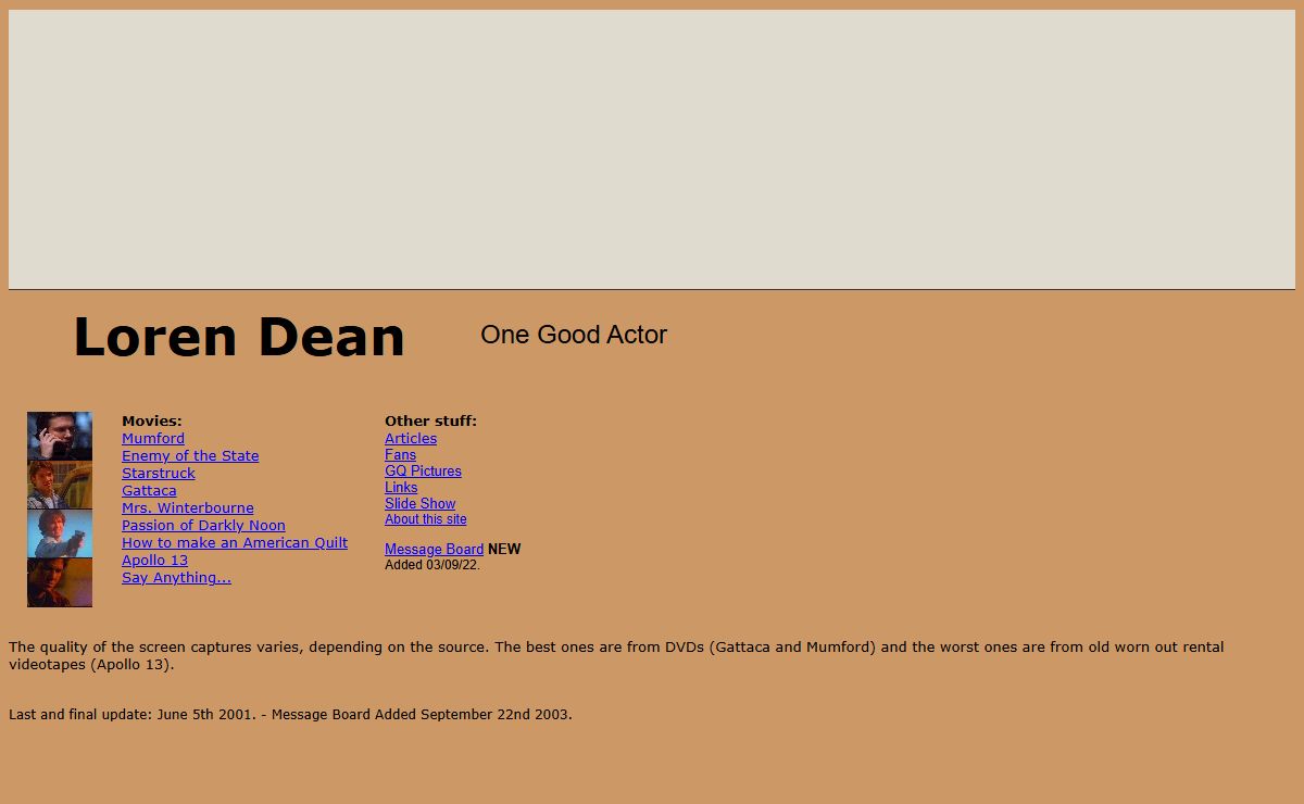 Loren Dean - One Good Actor